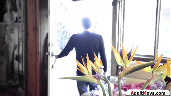 Stunning babysitter anal rides the son